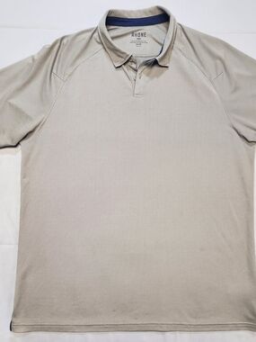 Rhone Polo Shirt Mens XL Green Gray Delta Pique Performance Stretch Golf